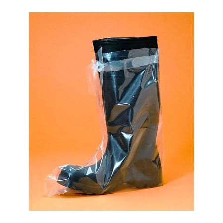 Keystone Safety 4 Mil Heavy Duty Polyethylene Boot Covers, Clear, LG, 50/Box SANI-BT-LG-1BX